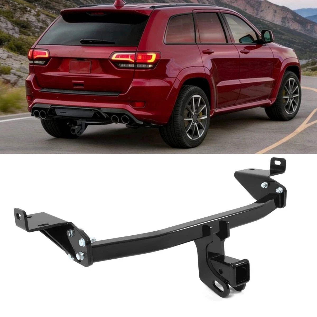 Class 3 Rear Trailer Hitch 2" Tow Receiver for Jeep Cherokee (2014–2018)