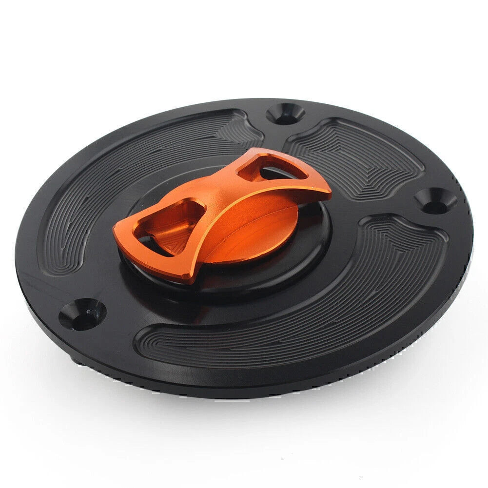 Fuel Gas Tank Cap Cover for Kawasaki ZX10R, ZX9R (Keyless, Aluminum)