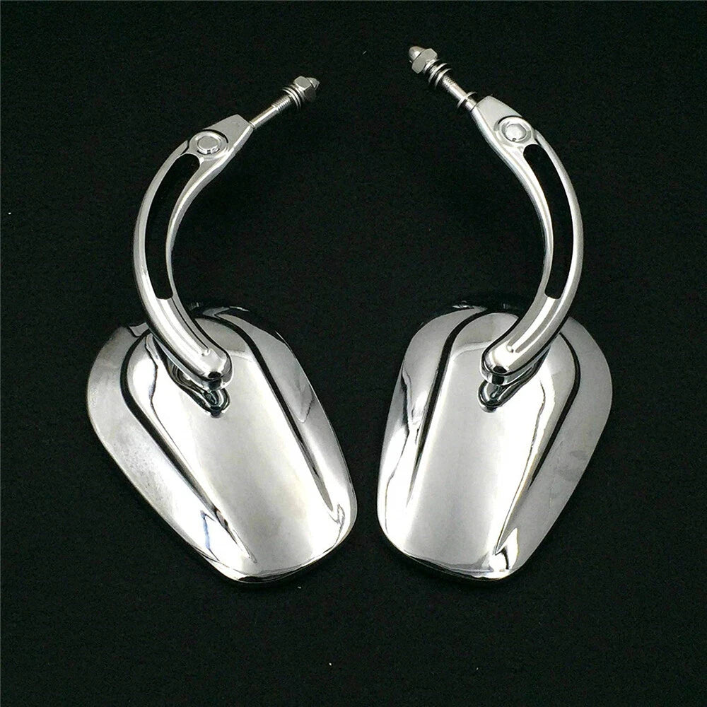 Chrome Big Mirrors for Harley SuperLow Iron 883 1200 Custom Roadster (2009–2023)
