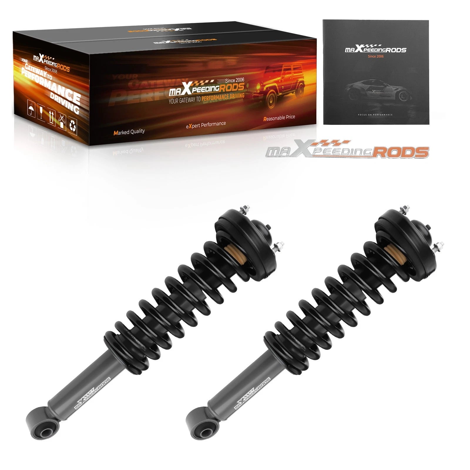 2" Front Loaded Leveling Struts for Ford F150 4WD (2009–2013)