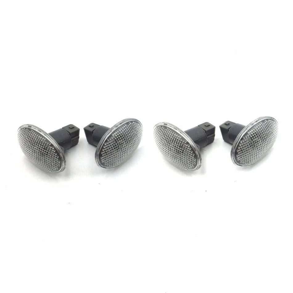 4PC Clear Side Fender Signal Lights for Ford F-350/F-450 Super Duty (1999–2010)