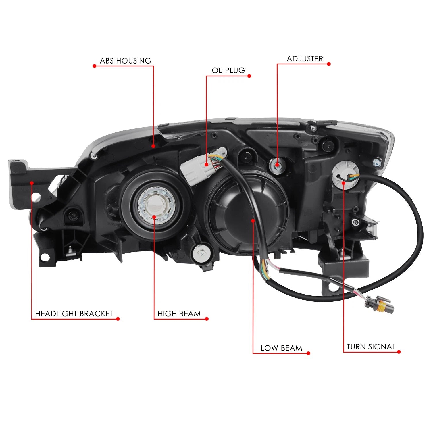 Projector Headlight Assembly for Subaru Impreza (2008–2011)