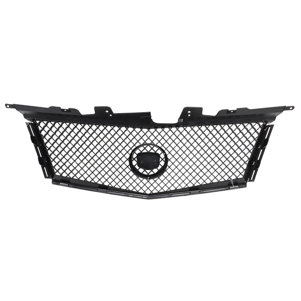 Front Upper Grille Replacement Set for Cadillac CTS (2008-2013) Gloss Black