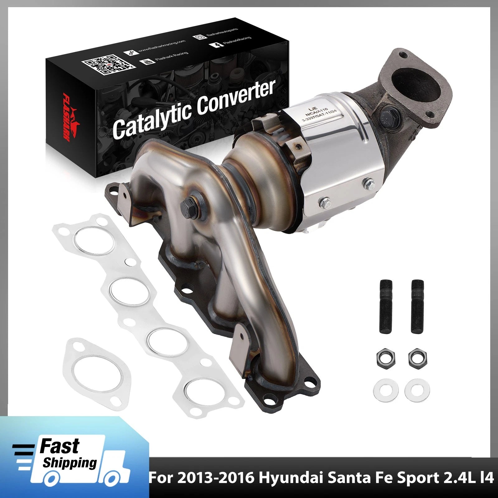 Catalytic Converter for Hyundai Santa Fe & Kia Sorento 2.4L (2013–2016)