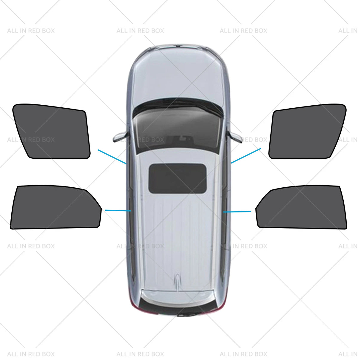 Set of 2 Magnetic Mesh Sun Blind Shades for Lexus NX (2014–2021)