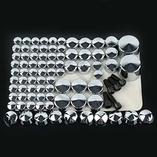 Chrome Bolt Topper Cover Caps for Harley Twin Cam Softail (2007-2013)