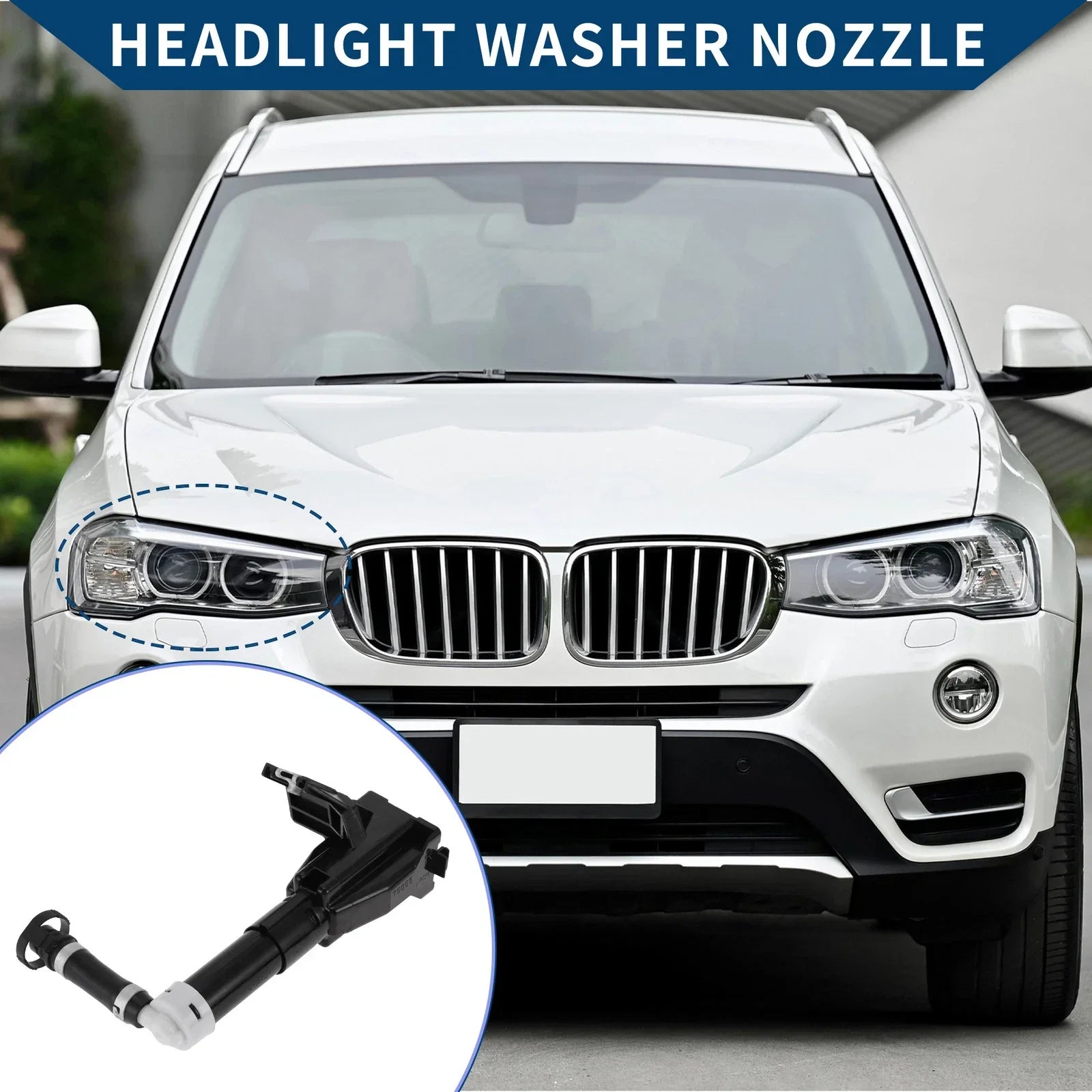 Front Passenger Side Headlight Washer Nozzle for Lexus LX570 (2008-2011)