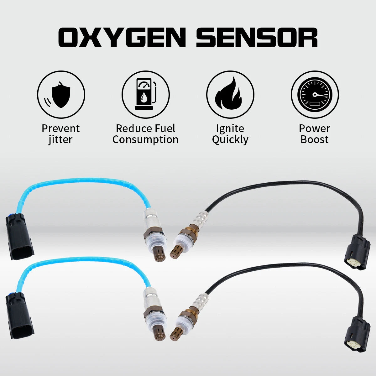 Set of 4 O2 Oxygen Sensors for Ford Explorer 3.5L (2013–2015)