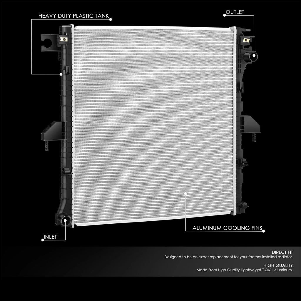 Aluminum Core Radiator for Ford Ranger 2.3L (2019–2023) DPI 13804