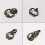 Set of 10 Vintage Drop Ring Handles for Cabinets and Drawers