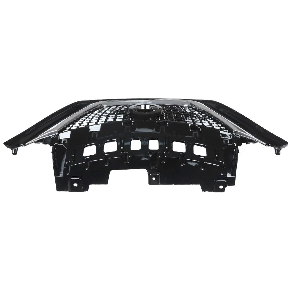 Front Bumper Upper Grille for Nissan Versa Note (2017–2019) Black Plastic