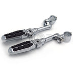 Chrome 1" 25mm Footpeg for Harley Sportster, Triumph Rocket, Suzuki Intruder