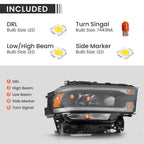 Full LED Headlight for Ram 2500 3500 (2019–2024) Right 20 21 22 23