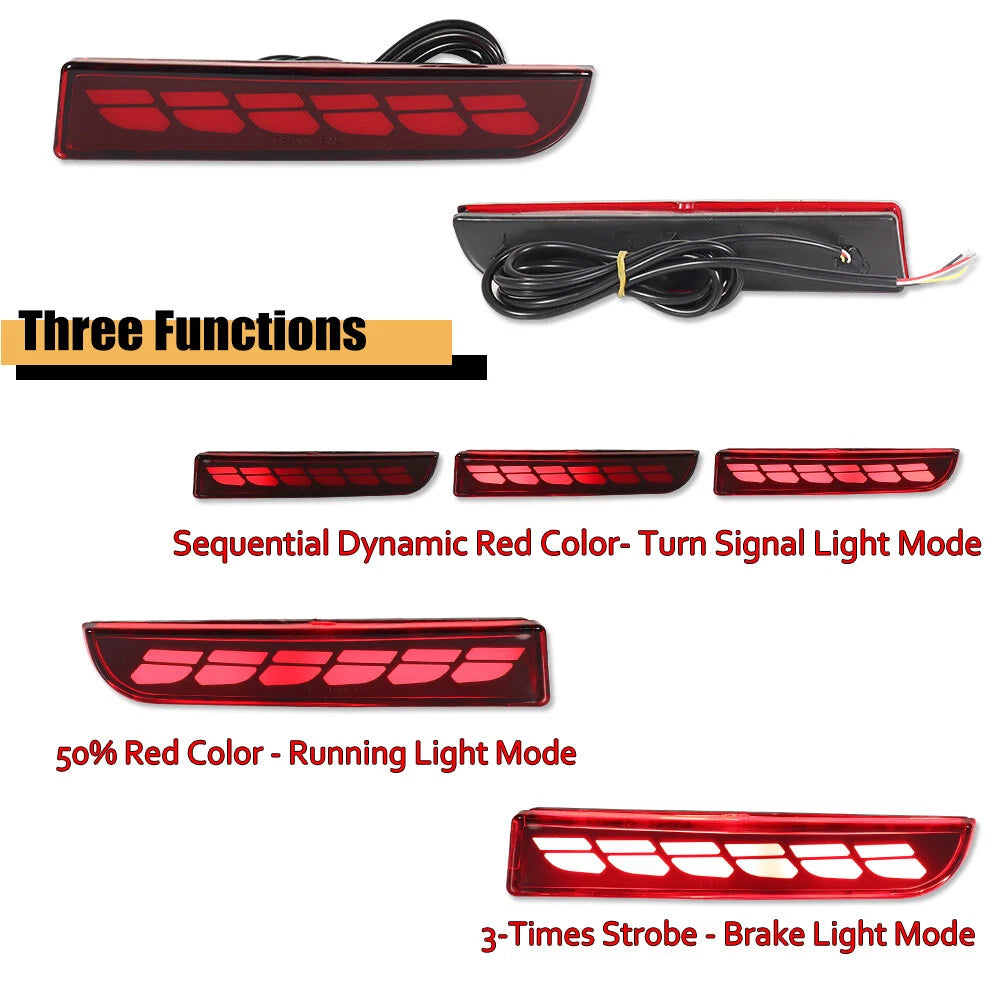 LED Rear Bumper Reflector for Mitsubishi Lancer Evo Outlander