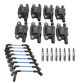 NGK Ignition Coil Wires & 8 Ruthenium Spark Plugs for Corvette Envoy Yukon