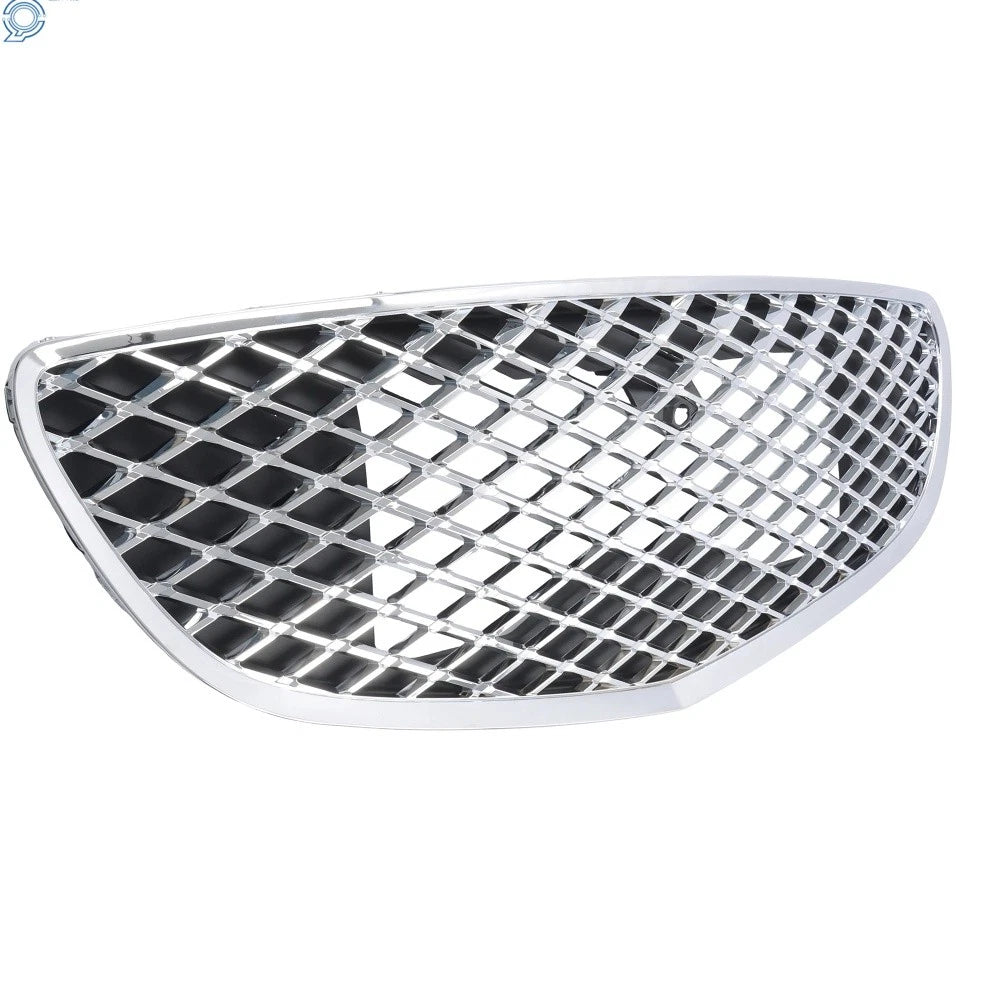 Front Bumper Upper Grill for Genesis GV70 (2022–2023) Black & Chrome, W/Camera Hole