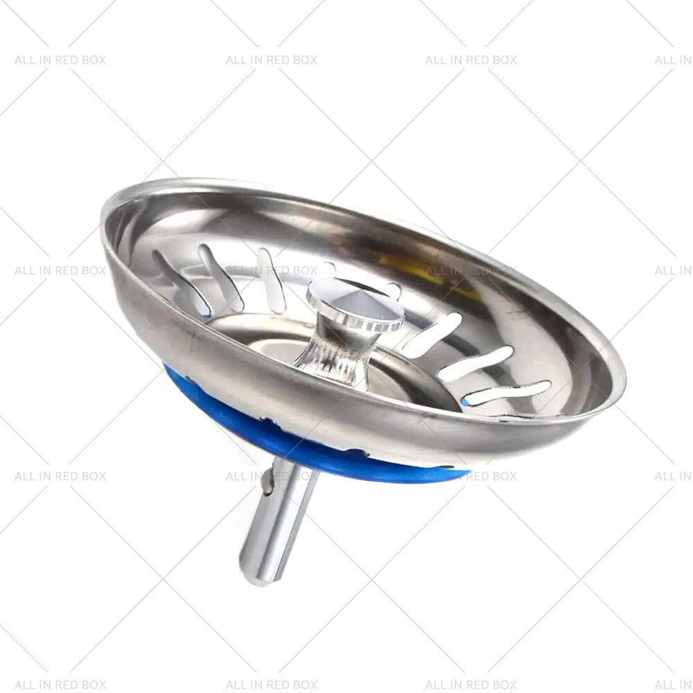 Stainless Steel Sink Strainer Plug Waste Drain Stopper Filter