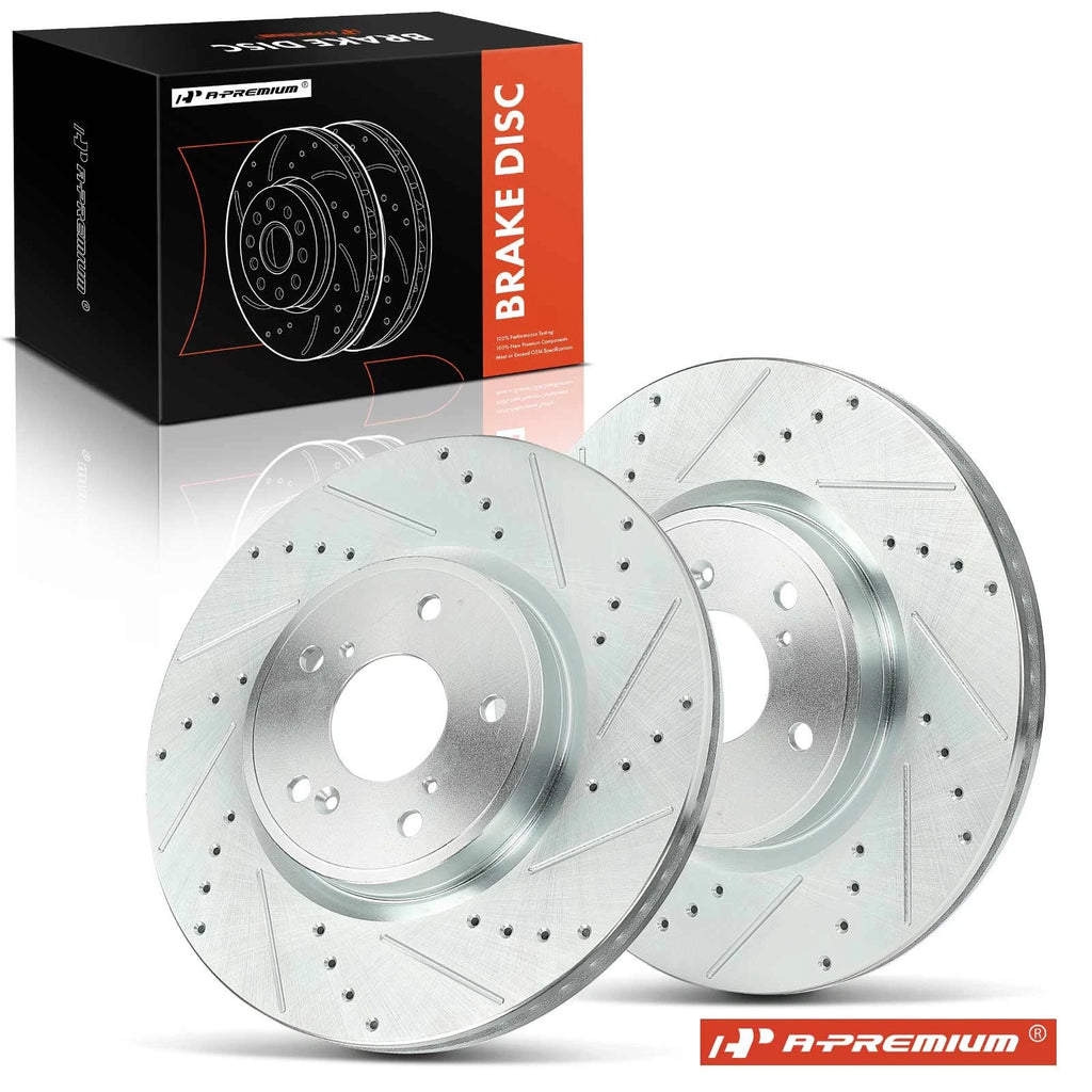 Front Side Drilled Brake Rotors for Honda CR-V (2017–2023)