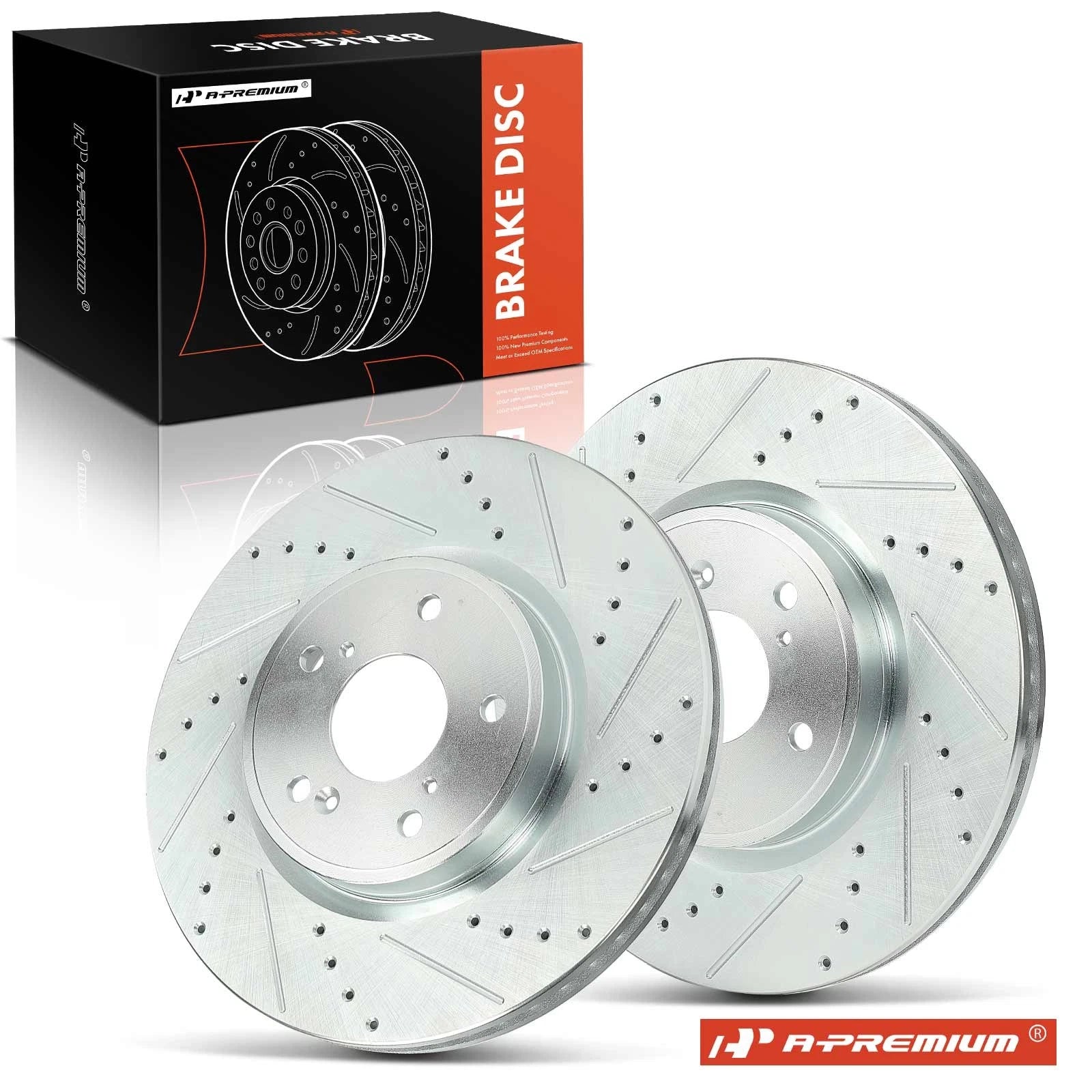 Front Side Drilled Brake Rotors for Honda CR-V (2017–2023)