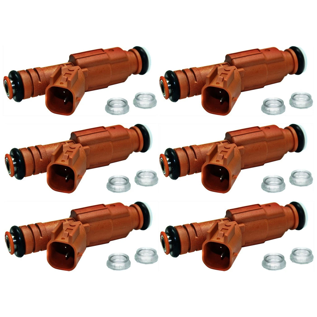 Set of 6 Fuel Injectors for Ram Van Truck Dodge Durango 3500 Dakota 2500