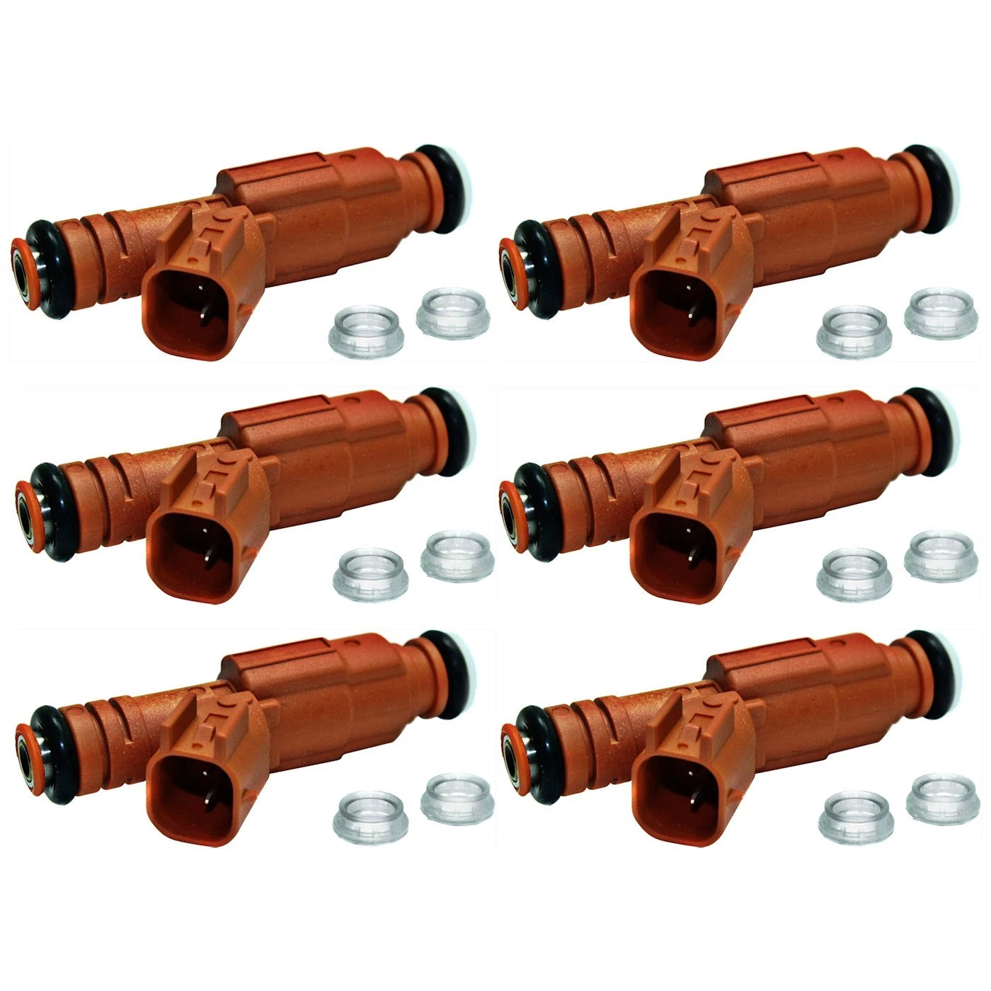 Set of 6 Fuel Injectors for Ram Van Truck Dodge Durango 3500 Dakota 2500