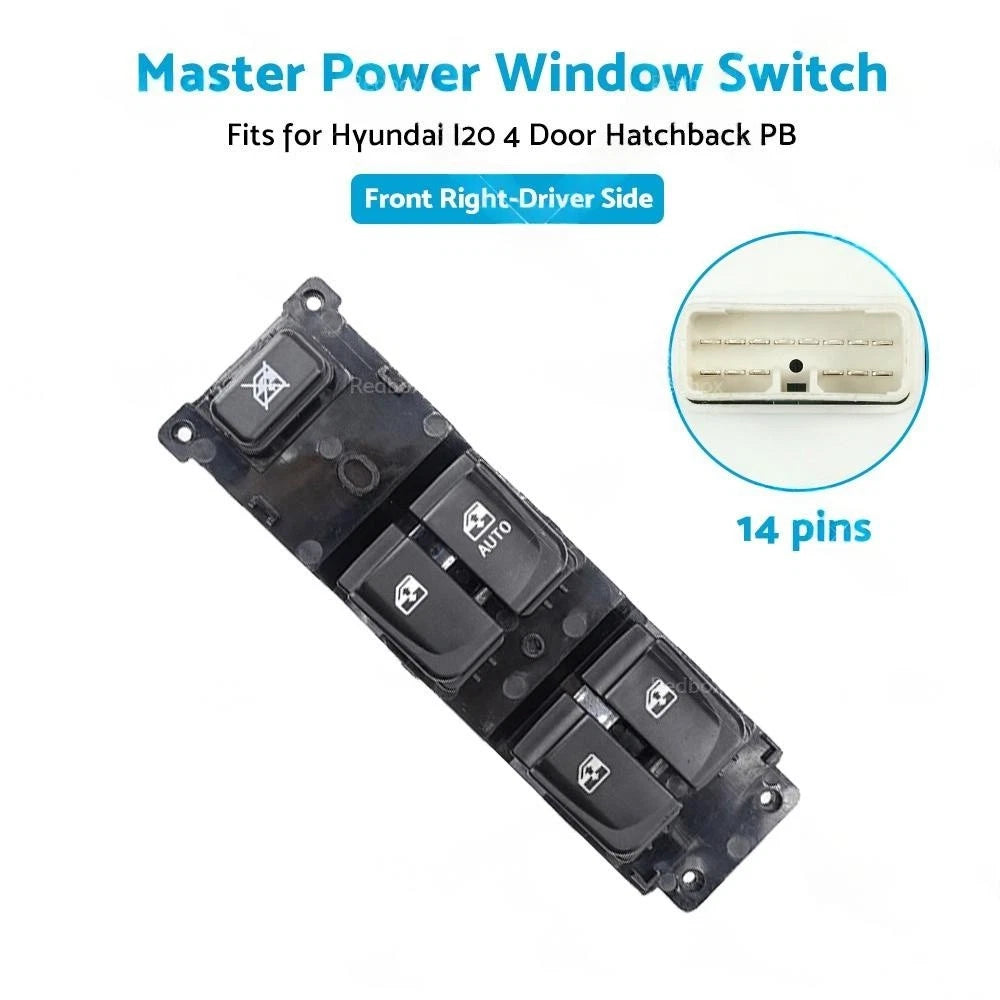 Power Window Master Switch for Hyundai Accent I20 (2008–2017) 935701J100
