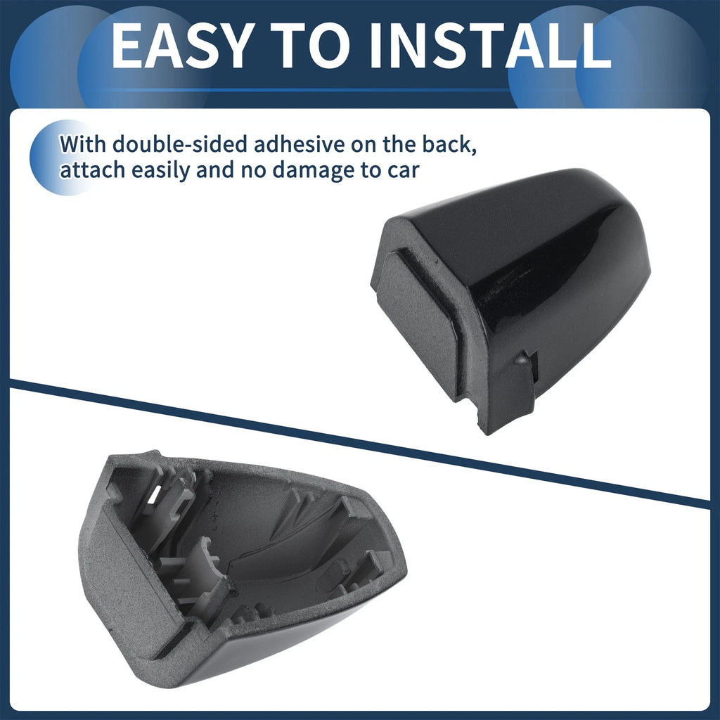 Door Handle Cover Front Left No. 51217396541 for BMW X1 (2015–2018) Black Sapphire