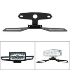 Folding License Plate Bracket for ATV Dirt Bike Motorcycle (Dual)