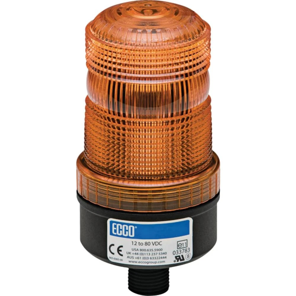 Amber Warning Light Assembly for Tractor (Fits 1/2" Male Pipe Mount)