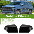 1 Pair Mirror Cover Cap for Cadillac Escalade (2021–2025) Gloss Black