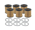 Set of 6 Engine Oil Filters for Ford Escape, Mazda 3, Mercury Milan