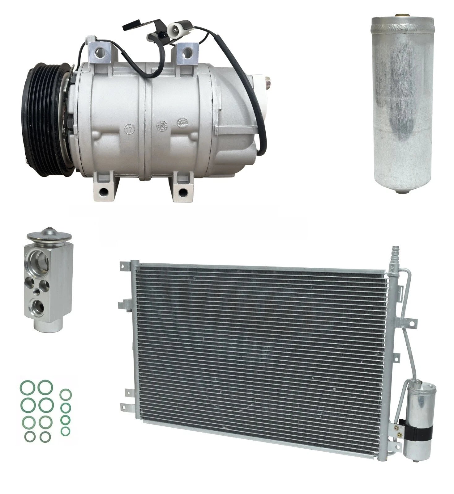 AC Compressor Kit with Condenser for Volvo XC90 2.5L 2.9L (2004–2006)