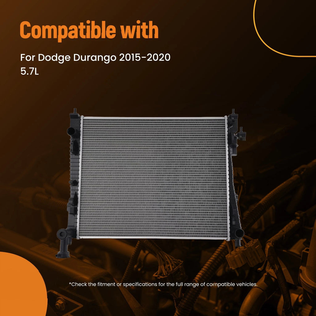Cross Flow Cooling Radiator for Dodge Durango 5.7L (2015–2020) 13700 Aluminum