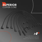 9x Spark Plug Wire Set for Chevrolet Camaro Pontiac Firebird (1987–1988)