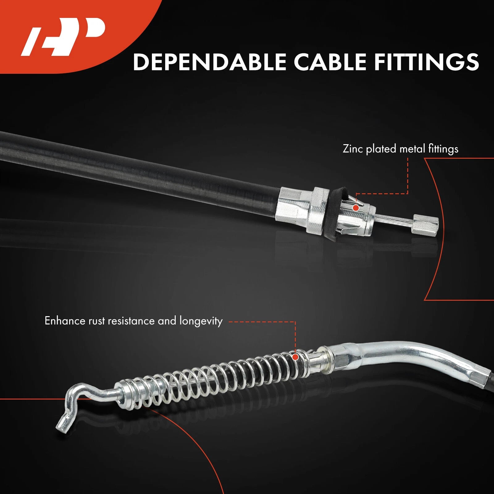 Rear Right Parking Brake Cable for Ford F-250 Super Duty (1999–2007)