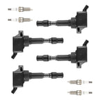 Set of 4 Ignition Coils + 4 Spark Plugs for Hyundai Elantra Kona Sonata (2017–2021)