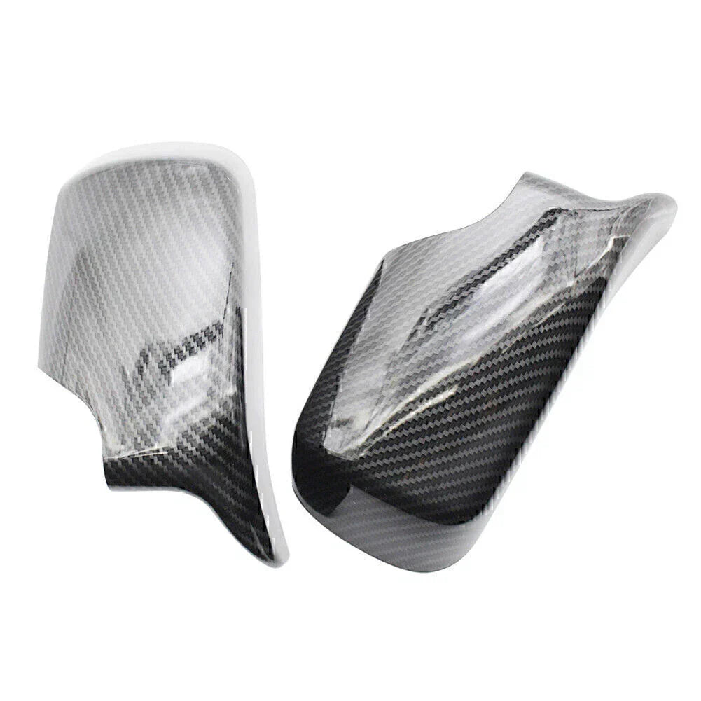 Carbon Fiber ABS Front & Rear View Mirror Covers for BMW E46 (1998-2005)