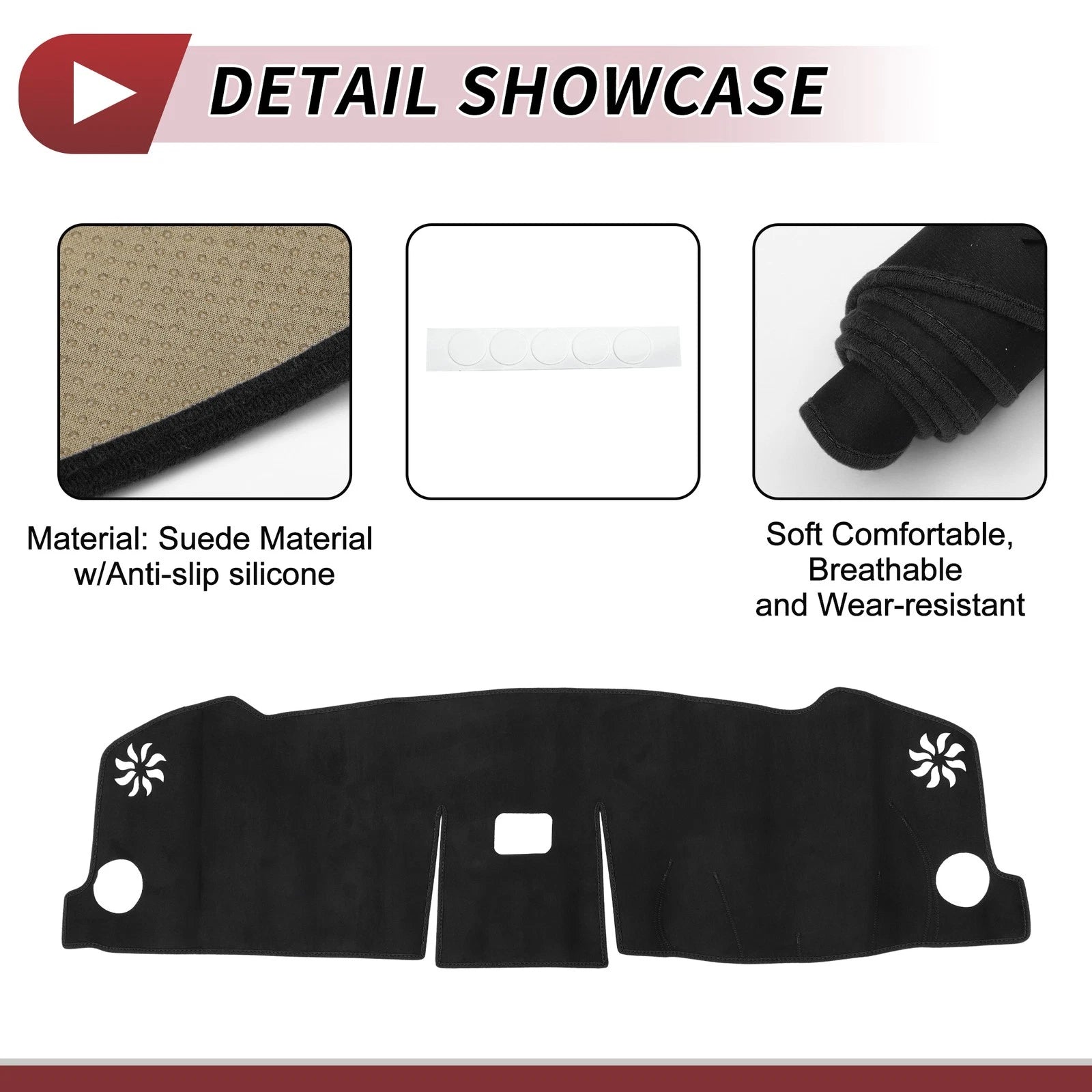 Dashboard Cover Mat for Honda VEZEL RV Series (2021–2024) Black Sun Protector