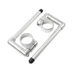 58MM Clip-On Handlebar for Universal Cafe Racer Motor - Silver