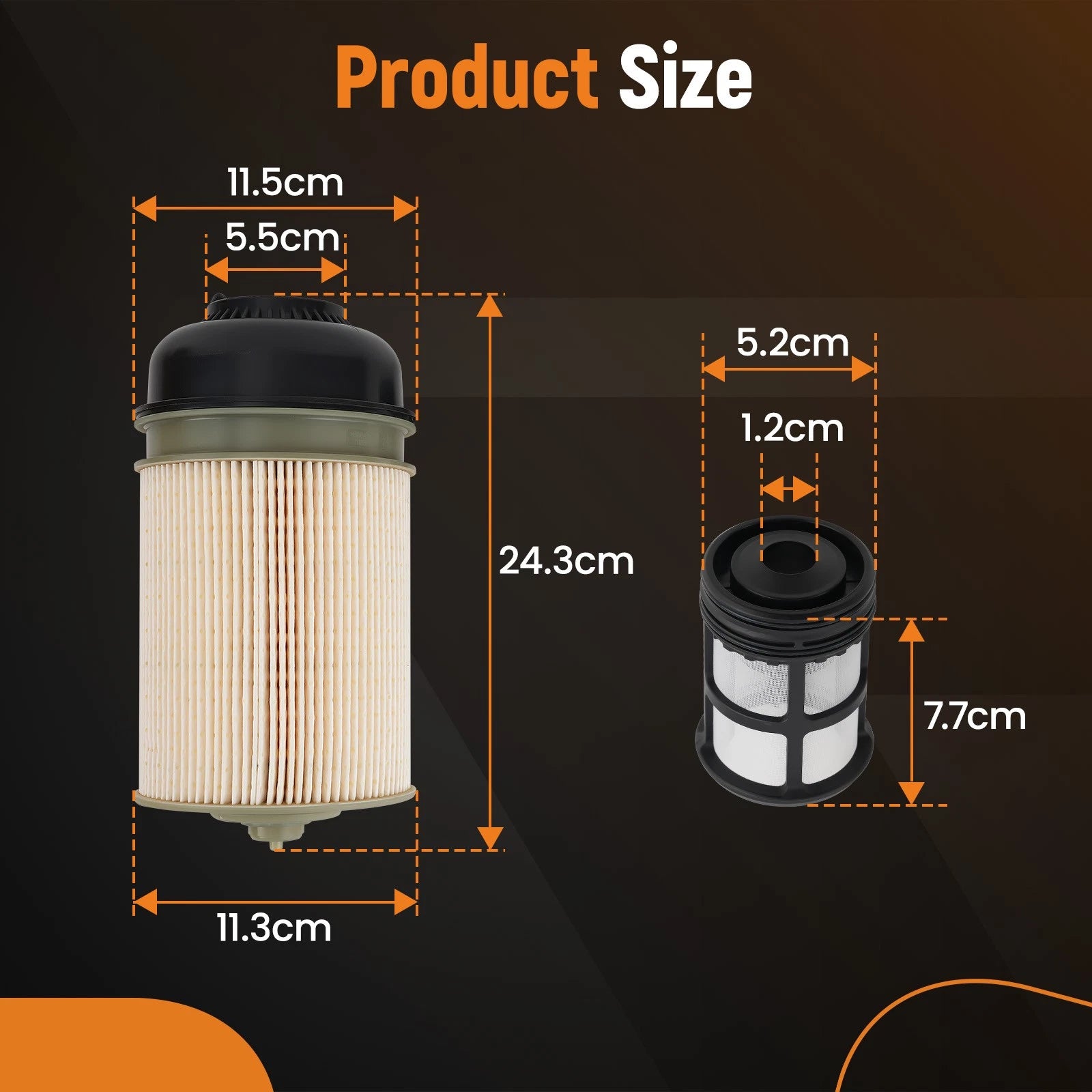 2X Engine Filter PF9908 for Freightliner 114SD DD13 DD15 (2010–2023)