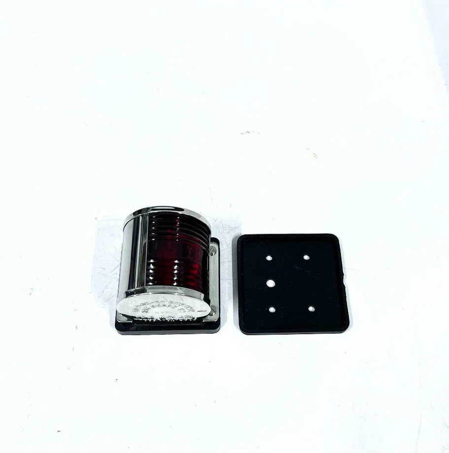 Red Navigation Light for Forcato Verona 1945 (1945) - Port Side, Stainless Steel