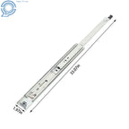 Set of 2 Heavy Duty 18" Full Extension Drawer Slides 150lb Capacity