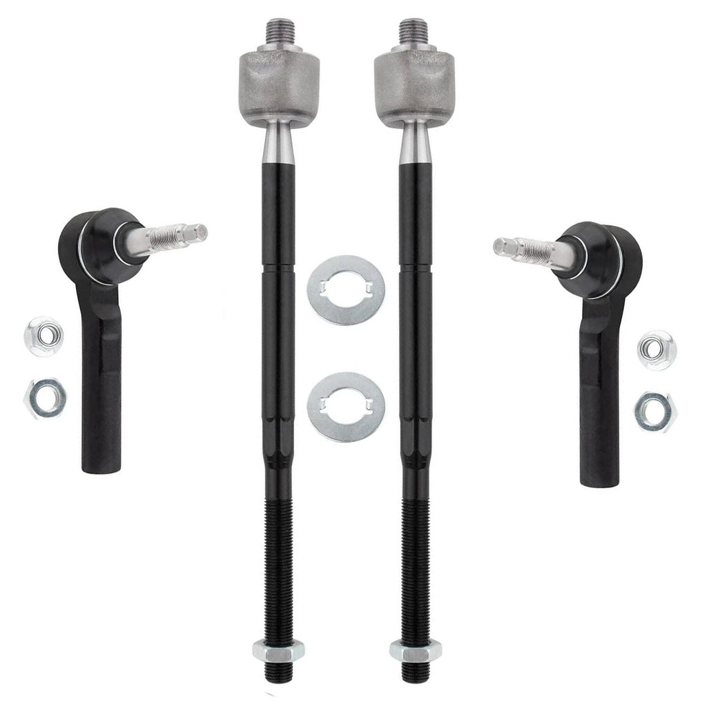 Front Inner & Outer Tie Rod Ends for 2007–2014 Jeep Compass & Patriot