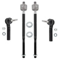 Front Inner & Outer Tie Rod Ends for 2007–2014 Jeep Compass & Patriot