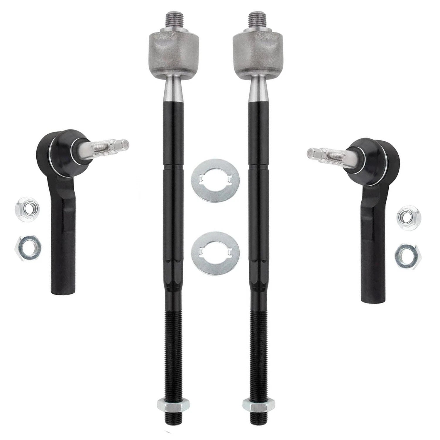 Front Inner & Outer Tie Rod Ends for 2007–2014 Jeep Compass & Patriot