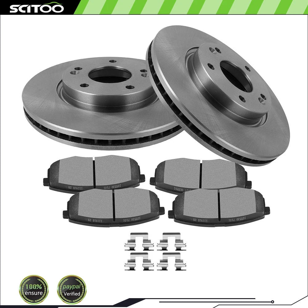 Front Disc Brake Rotor & Ceramic Pads for Hyundai Elantra Touring (2011–2012)