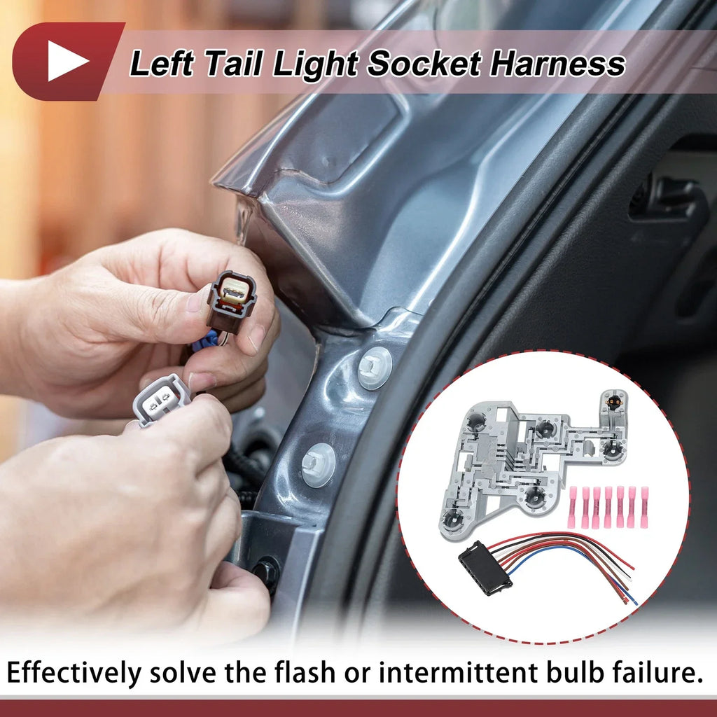 Left Tail Light Socket Wiring for Mercedes-Benz C250 (2012-2014)