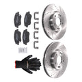Front Brake Rotors & Ceramic Pads Kit for Hyundai Sonata/Kia Optima (2011–2016)
