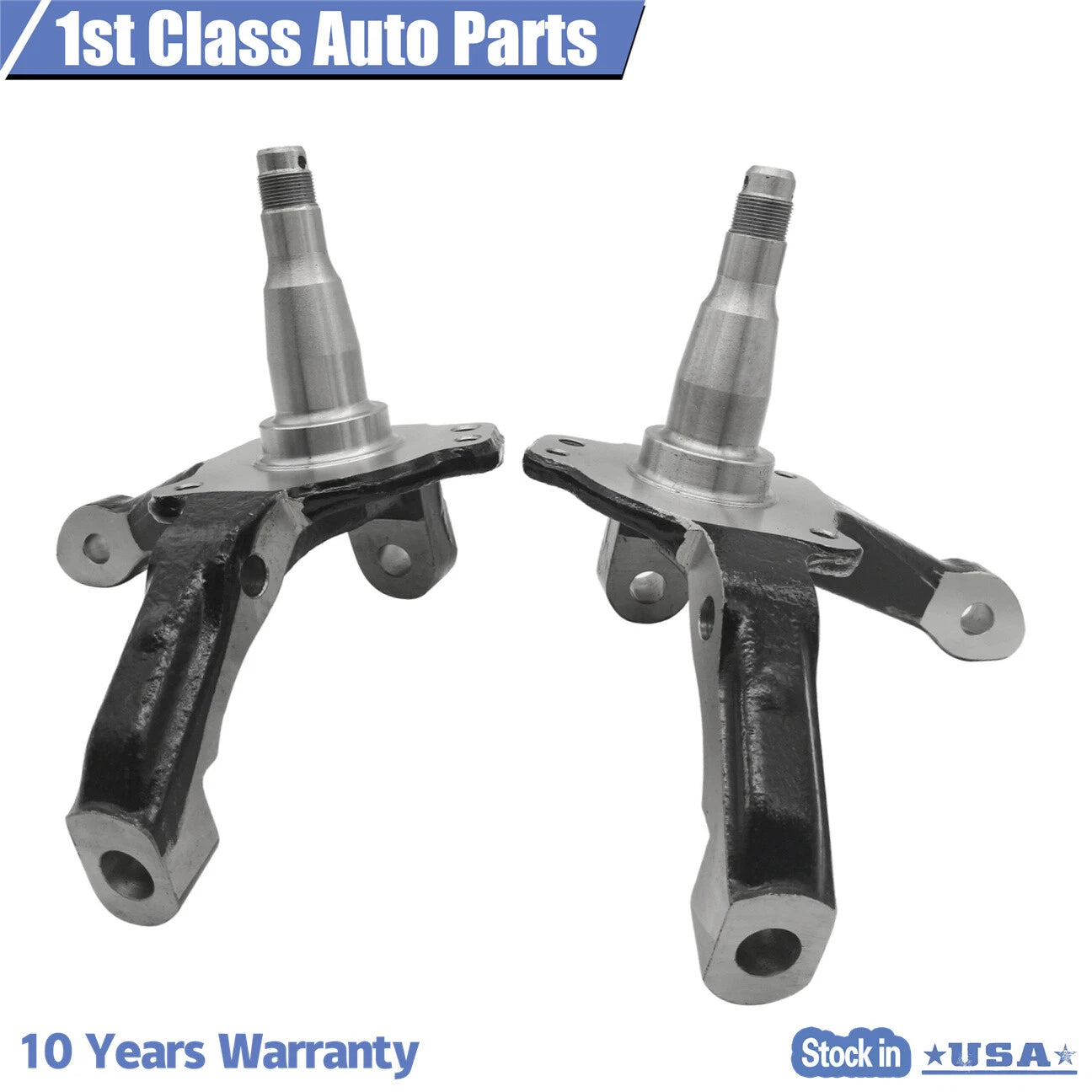 Set of 2 Forged Steel Stock Spindles for Ford Mustang II Pinto (1974–1978)