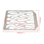 Stainless Flame Radiator Grille Cover for Kawasaki Vulcan VN 1500/VN 1700 (1996–2018)